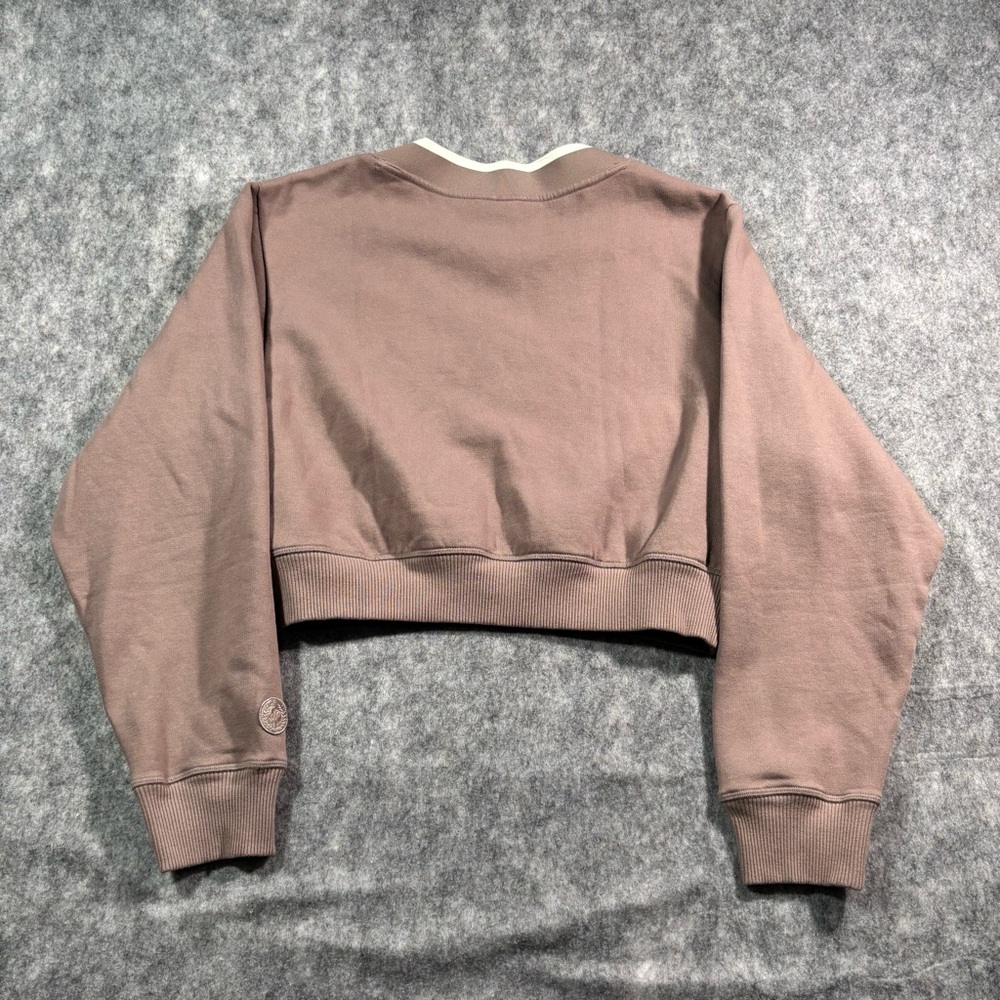 Pink Victoria Secrets Womens Mauve Long‎ Sleeve V Neck Long Sleeve Sweater NWT S - Picture 2 of 9